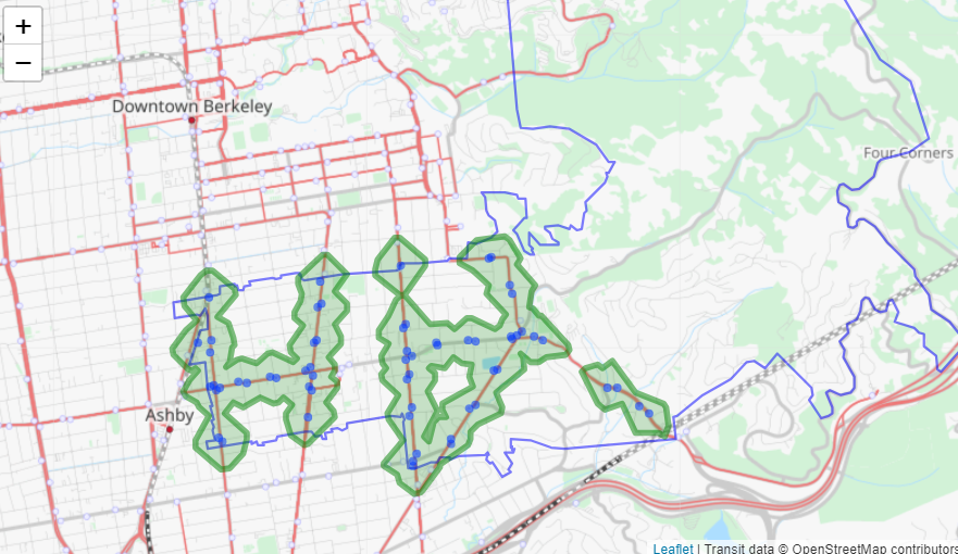 Walking Zone Maps with Leaflet and Mapbox API